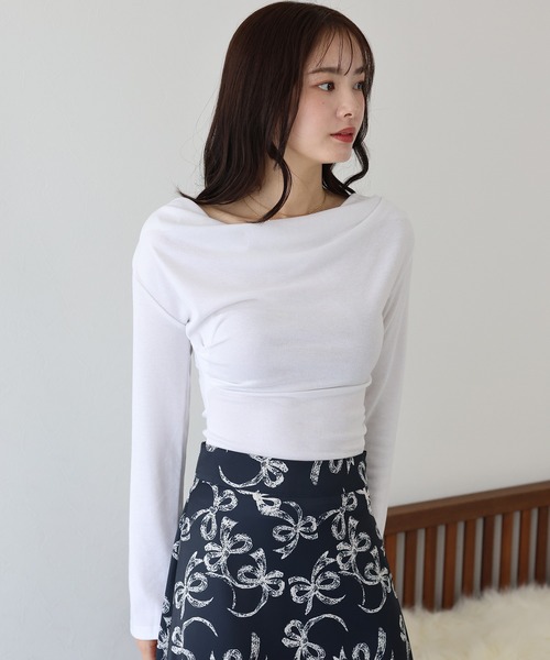 「BLUEEAST」 長袖カットソー MEDIUM ベージュ レディース_画像6