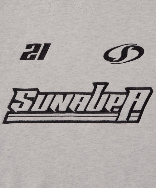 「Snap club」 プルオーバーパーカー L グレイッシュベージュ レディース_画像9