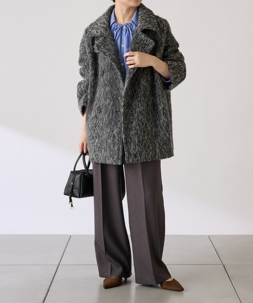 「COLLAGE GALLARDAGALANTE」 コート FREE チャコールグレー レディース_画像2
