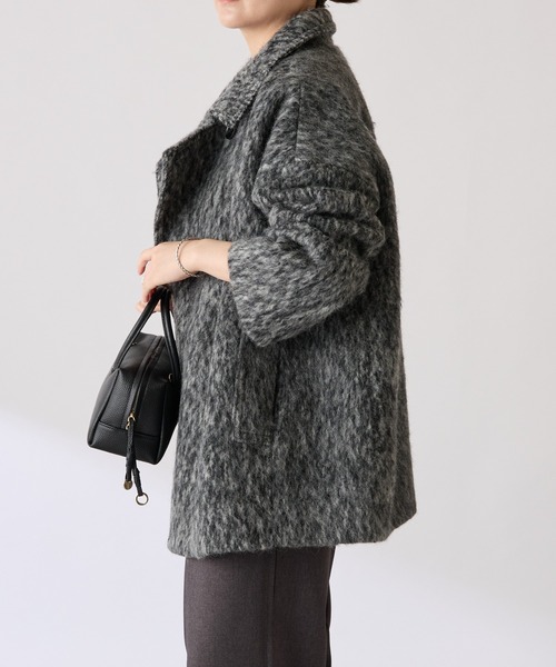 「COLLAGE GALLARDAGALANTE」 コート FREE チャコールグレー レディース_画像4