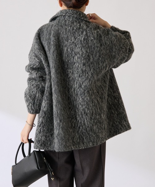 「COLLAGE GALLARDAGALANTE」 コート FREE チャコールグレー レディース_画像5