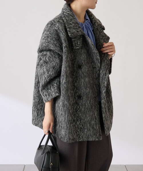 「COLLAGE GALLARDAGALANTE」 コート FREE チャコールグレー レディース_画像6