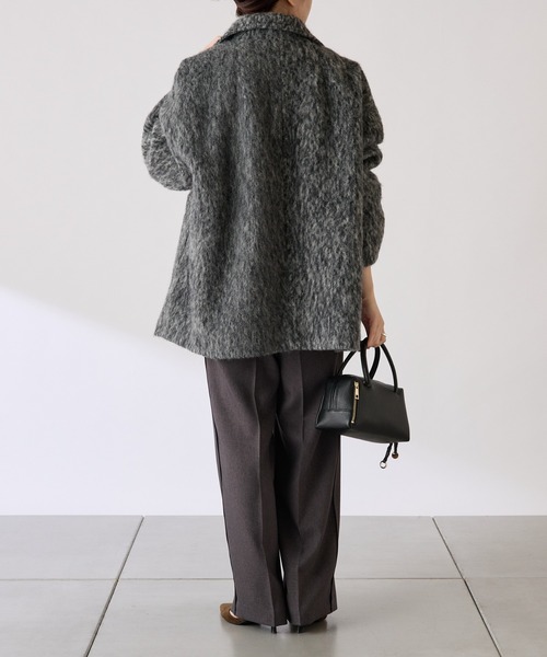 「COLLAGE GALLARDAGALANTE」 コート FREE チャコールグレー レディース_画像8