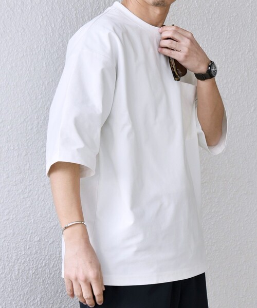 「SHIPS any」 半袖Tシャツ X-LARGE ホワイト メンズ_画像6