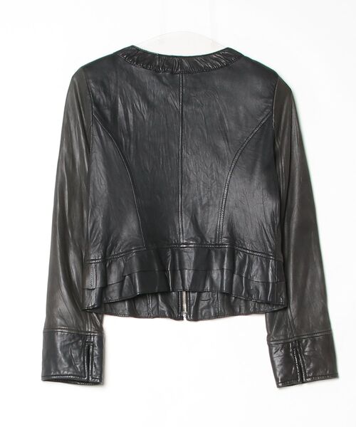 「Viaggio Blu」 レザージャケット 1 ブラック レディース_画像2