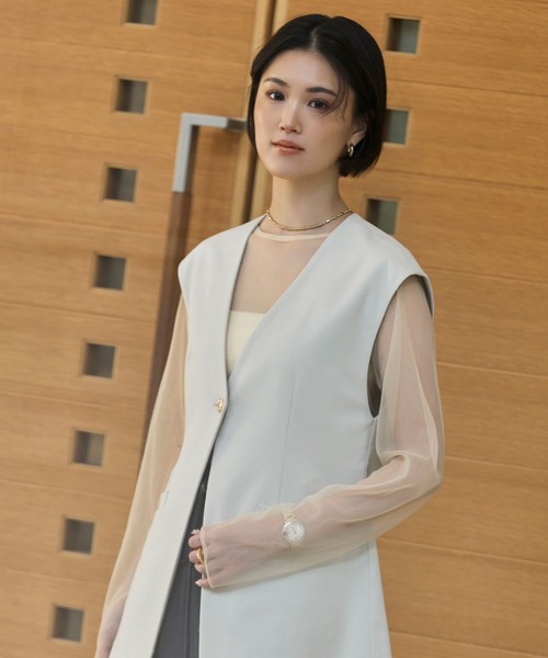 ベスト ジレ 入学式 卒業式 卒園式 「KARENさんコラボ」ベスト レディース | BAYFLOW | 04