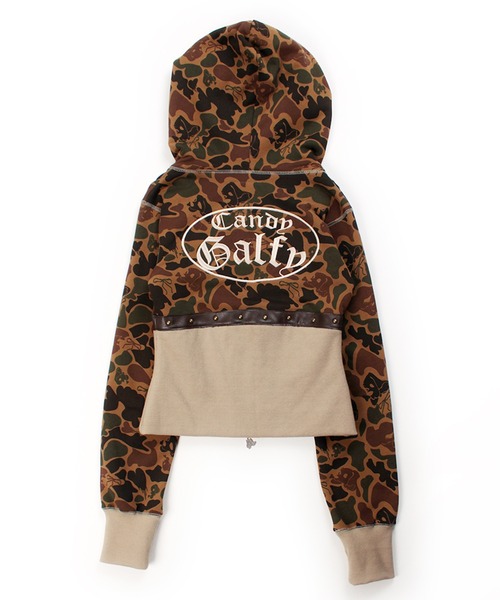 【新品タグ付】GALFY ガルフィー 柄姐フーディー 迷彩 切替 パーカー GALFY（ガルフィー） パーカー 「GALFY/ガルフィー」柄姐フーディー