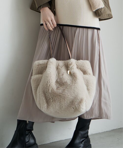 「ikka」 トートバッグ FREE オフホワイト レディース_画像9