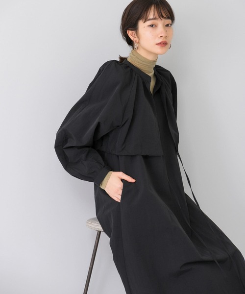 「KBF」 長袖ワンピース ONE グリーン レディース_画像7