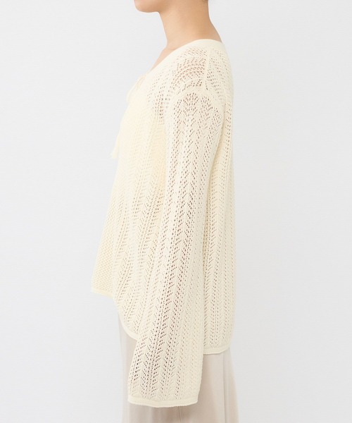 BABYLONE（バビロン） ニット セーター レーシーニットプルオーバー