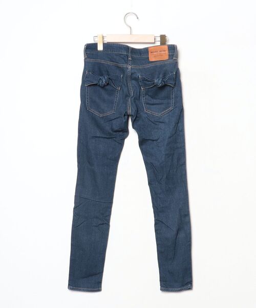 「MUVEIL WORK」 スキニーデニムパンツ 36 ネイビー レディース_画像2