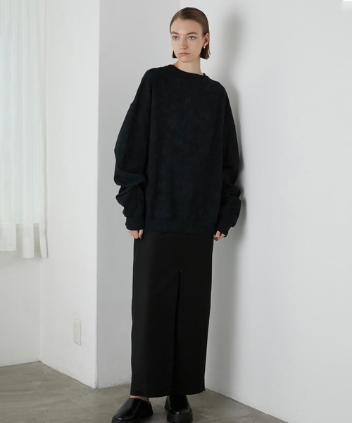 「LA PEAU DE GEM」 スウェットカットソー FREE グレー レディース_画像2