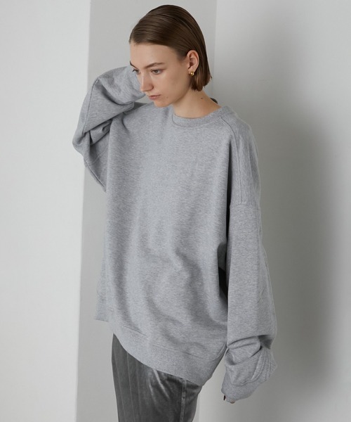 「LA PEAU DE GEM」 スウェットカットソー FREE グレー レディース_画像4