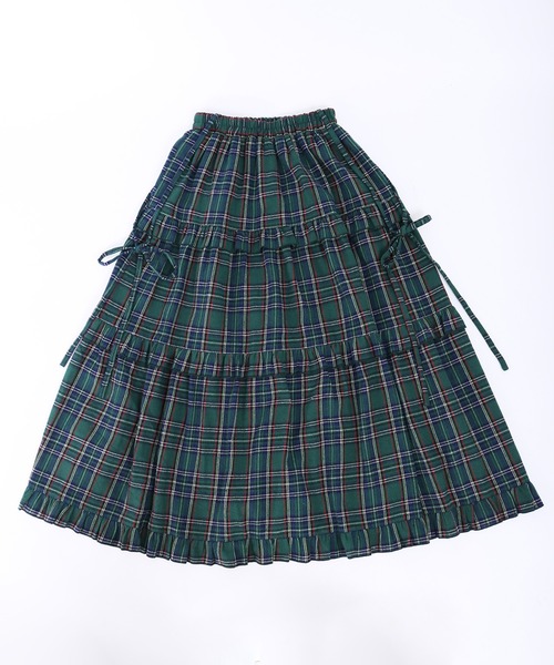 「WC」 フリルスカート FREE グリーン レディース_画像2