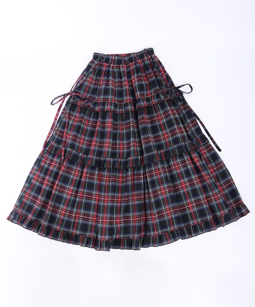 「WC」 フリルスカート FREE グリーン レディース_画像4