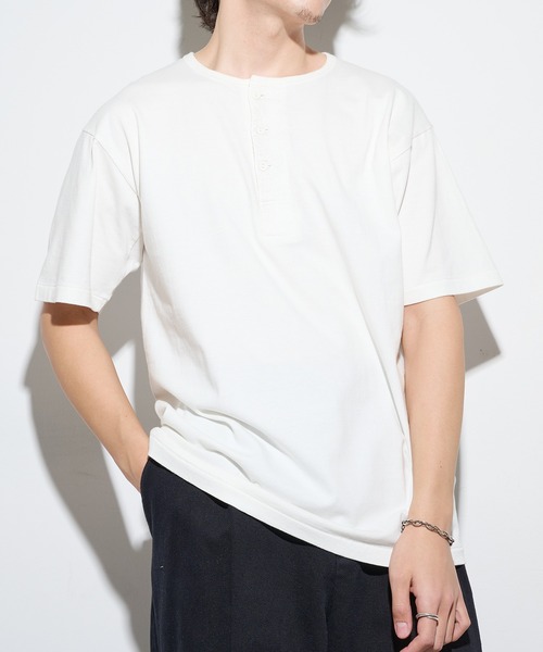 Healthknit（ヘルスニット） ヘンリーネック tシャツ 「Healthknit