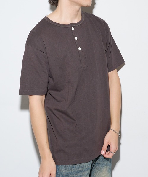 Healthknit（ヘルスニット） ヘンリーネック tシャツ 「Healthknit
