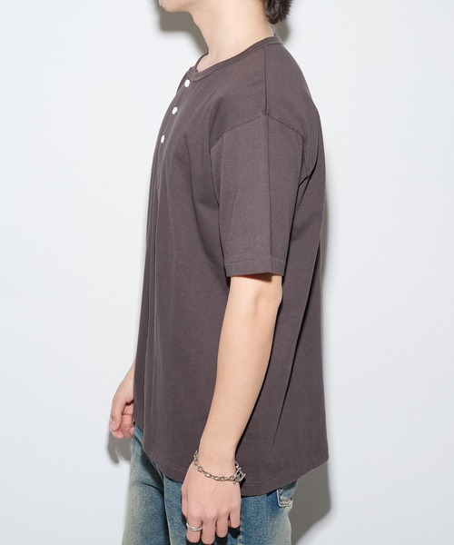 Healthknit（ヘルスニット） ヘンリーネック tシャツ 「Healthknit
