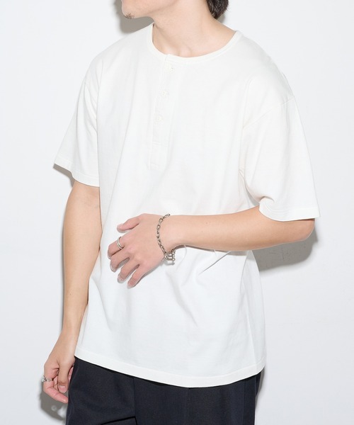 Healthknit（ヘルスニット） ヘンリーネック tシャツ 「Healthknit