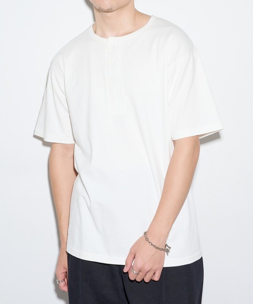 Healthknit（ヘルスニット） ヘンリーネック tシャツ 「Healthknit
