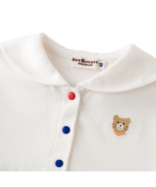 ワンピース くま耳 セーラーカラー ワンピース キッズ 子供服 女の子の画像