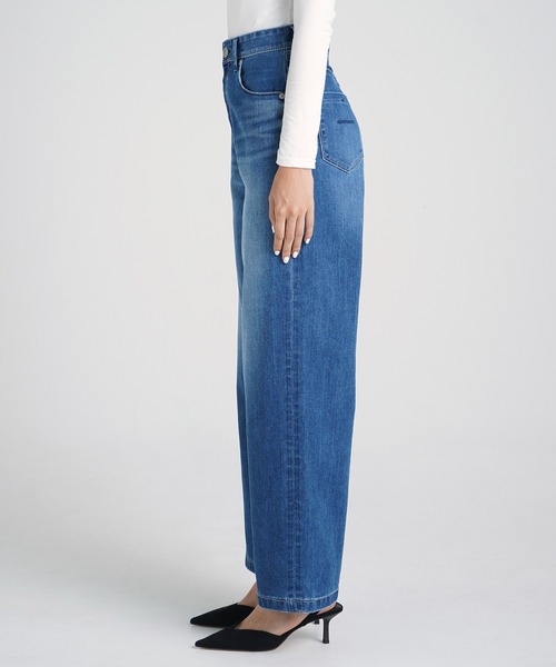 「YANUK」 デニムパンツ 21inch ブルー レディースの画像
