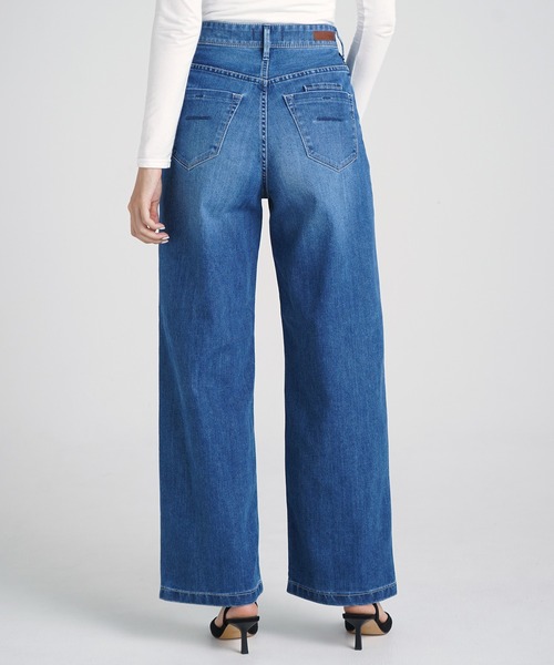 「YANUK」 デニムパンツ 21inch ブルー レディースの画像