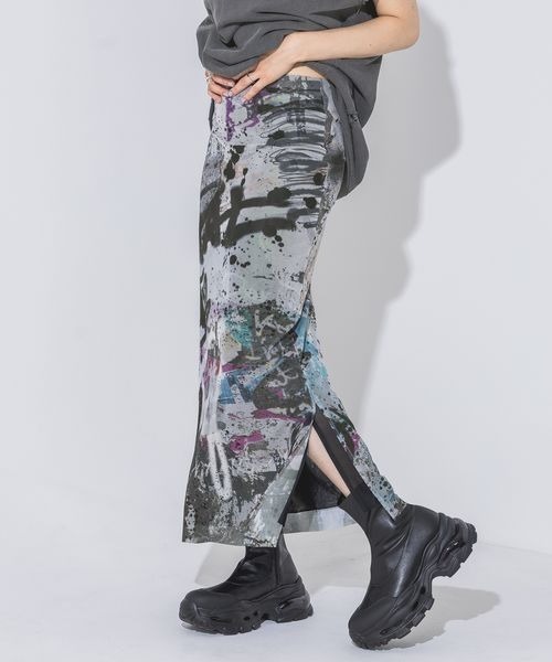 「JEANASIS」 スカート FREE レッド系その他 レディース_画像9