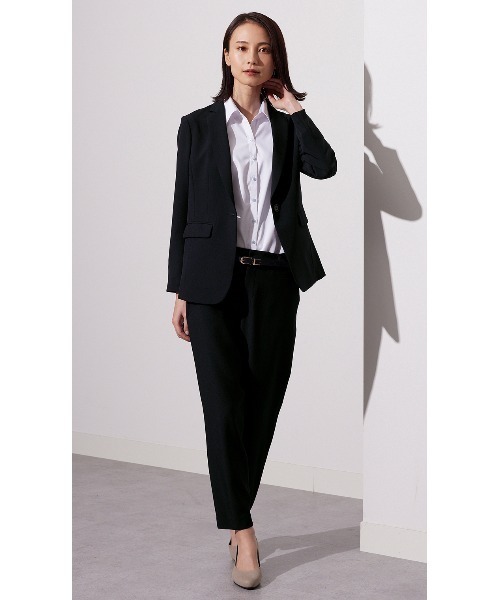 「AOYAMA」 テーラードジャケット L ネイビー レディース_画像4