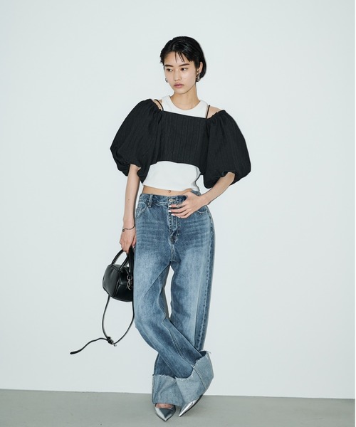「AIC.」 デニムパンツ SMALL ダークブルー レディース_画像9