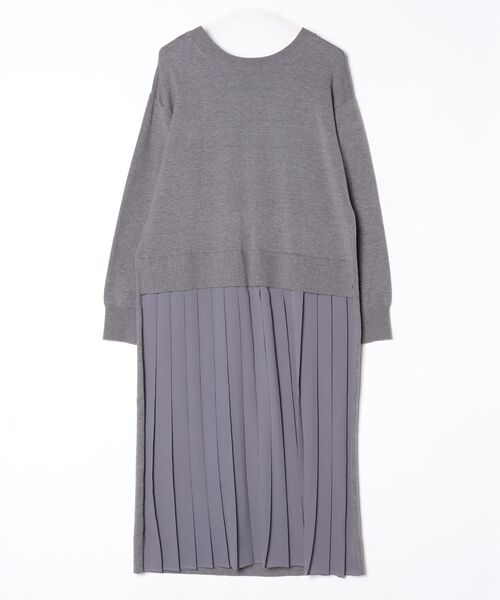 「B:MING by BEAMS」 ニットワンピース MEDIUM グレー レディース_画像2