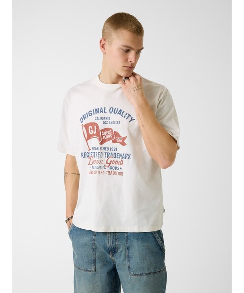tシャツ GUESS JEANS OS Printed Tee Tシャツ メンズ : ZOZOTOWN Yahoo