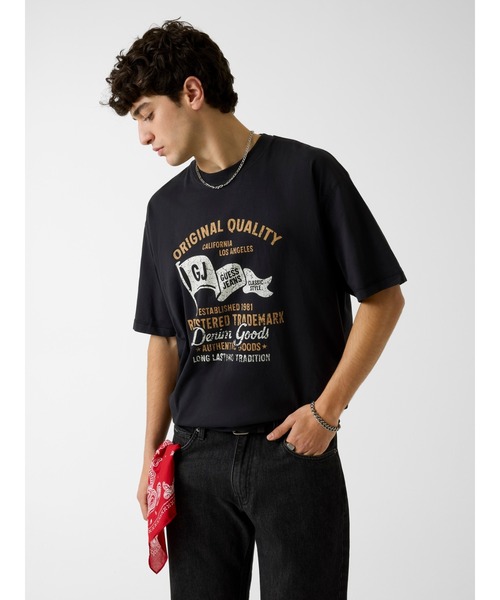 tシャツ GUESS JEANS OS Printed Tee Tシャツ メンズ : ZOZOTOWN Yahoo