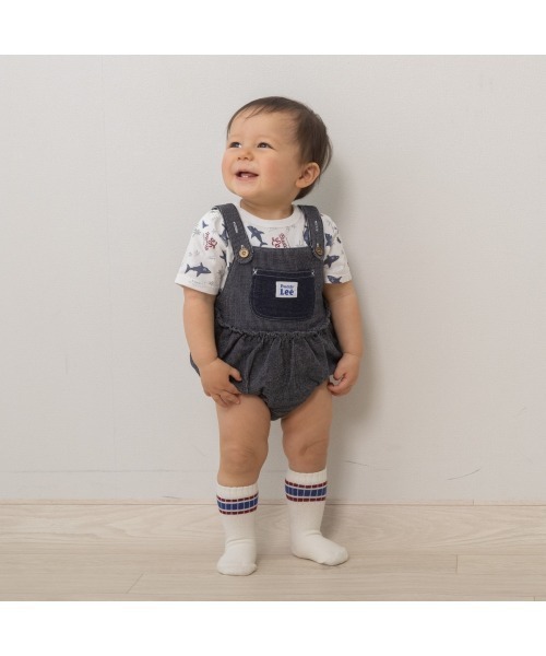 50s バディーリー　ヒッコリー Buddy Lee（バディリー） ベビー服 ロンパース 吊りブルマ ヒッコリー