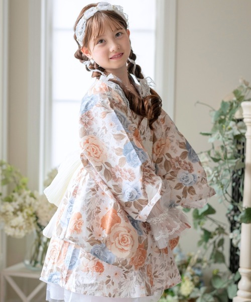 浴衣 2WAY浴衣ドレス（浴衣上下＋作り帯） キッズ 子供 女の子