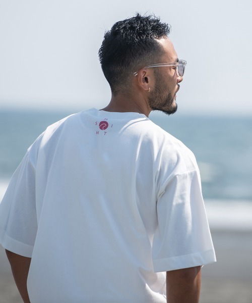 「Sunny Smith」 半袖Tシャツ LARGE オフホワイト メンズ_画像4