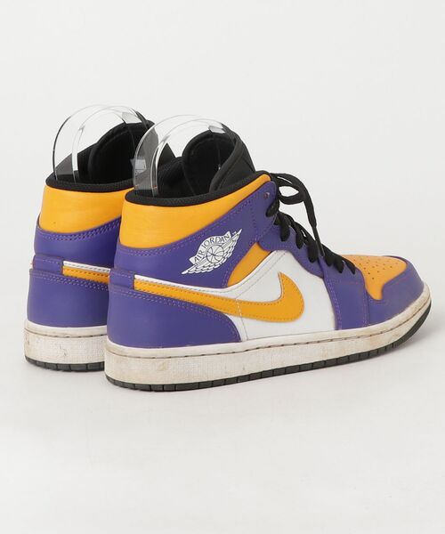 Nike Air Jordan ハイカットシューズ、シンプソンズ　ジャケット NIKE（ナイキ） Air Jordan 1 Mid Lakers ハイカットスニーカー 25cm
