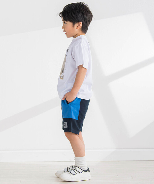 「BeBe Petits Pois Vert」 「KIDS」クロップドパンツ 130cm ブルー系その他2 キッズ_画像3
