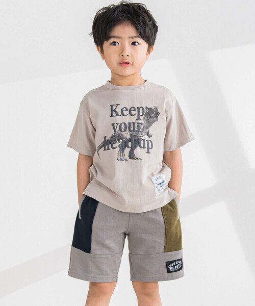 「BeBe Petits Pois Vert」 「KIDS」クロップドパンツ 130cm ブルー系その他2 キッズ_画像4