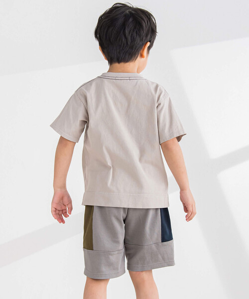「BeBe Petits Pois Vert」 「KIDS」クロップドパンツ 130cm ブルー系その他2 キッズ_画像5