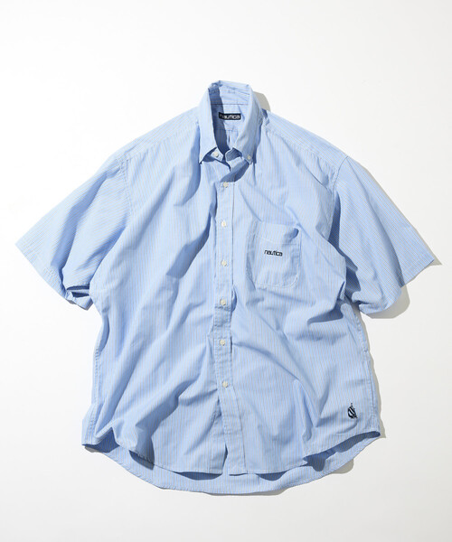 NAUTICA（ノーティカ） シャツ 半袖 ビッグシルエット ブロード