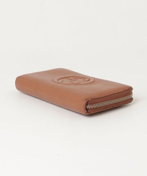 GUCCI（グッチ） ソーホー インターロッキングG 長財布 - ブラウン