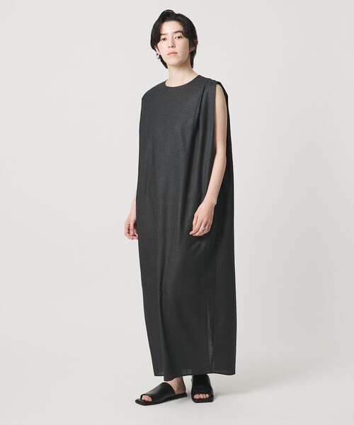 ワンピース 「MARW UNITED ARROWS」タック ドレープ ワンピース UVカット・接触冷感の画像