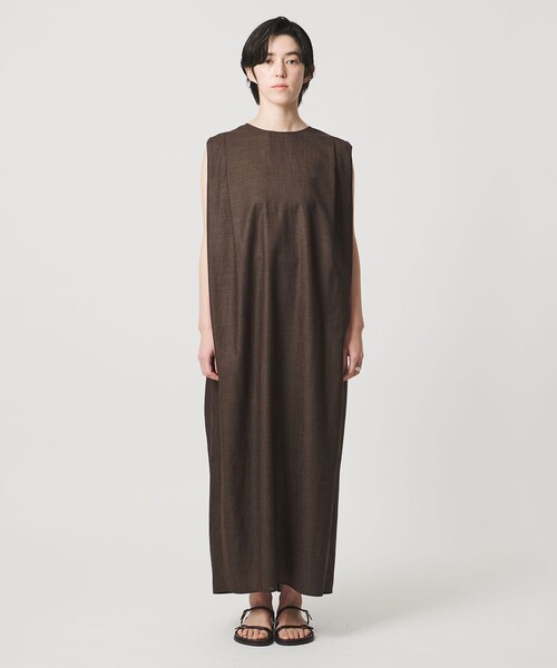 ワンピース 「MARW UNITED ARROWS」タック ドレープ ワンピース UVカット・接触冷感の画像