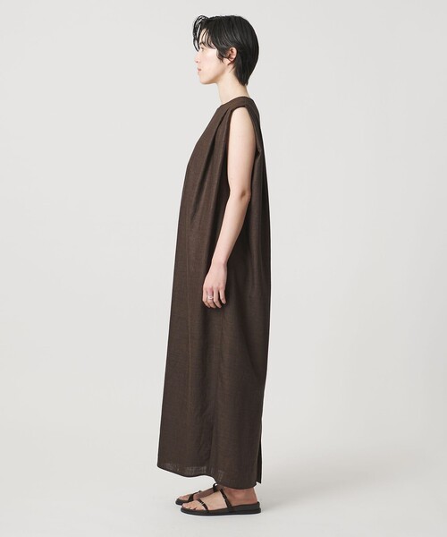 ワンピース 「MARW UNITED ARROWS」タック ドレープ ワンピース UVカット・接触冷感の画像