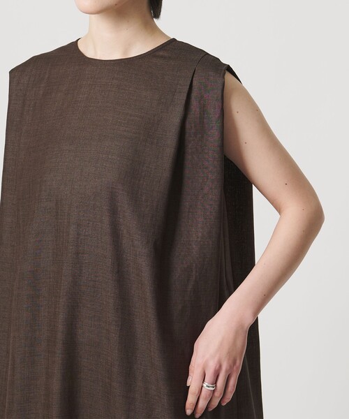 ワンピース 「MARW UNITED ARROWS」タック ドレープ ワンピース UVカット・接触冷感の画像