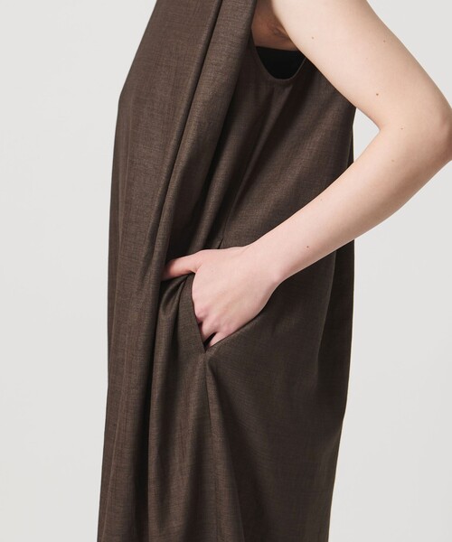 ワンピース 「MARW UNITED ARROWS」タック ドレープ ワンピース UVカット・接触冷感の画像