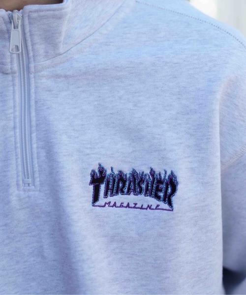 「THRASHER」 スウェットカットソー M グリーン メンズ_画像6