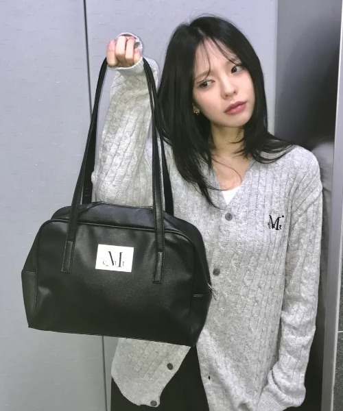 値下げしました‼️ MUCENT(ムセント) ロゴパッチ ショルダー トートバッグ MUCENT（ムセント） ショルダーバッグ バッグ 「日本未発売/WEB限定