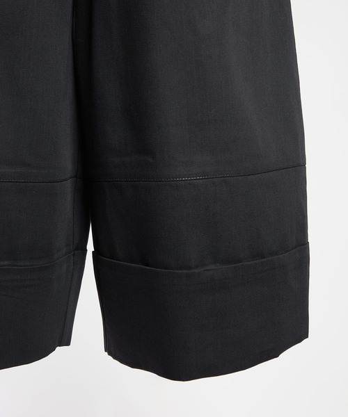 gomme（ゴム） サルエルデニムパンツ MEDIUM ブラック レディース